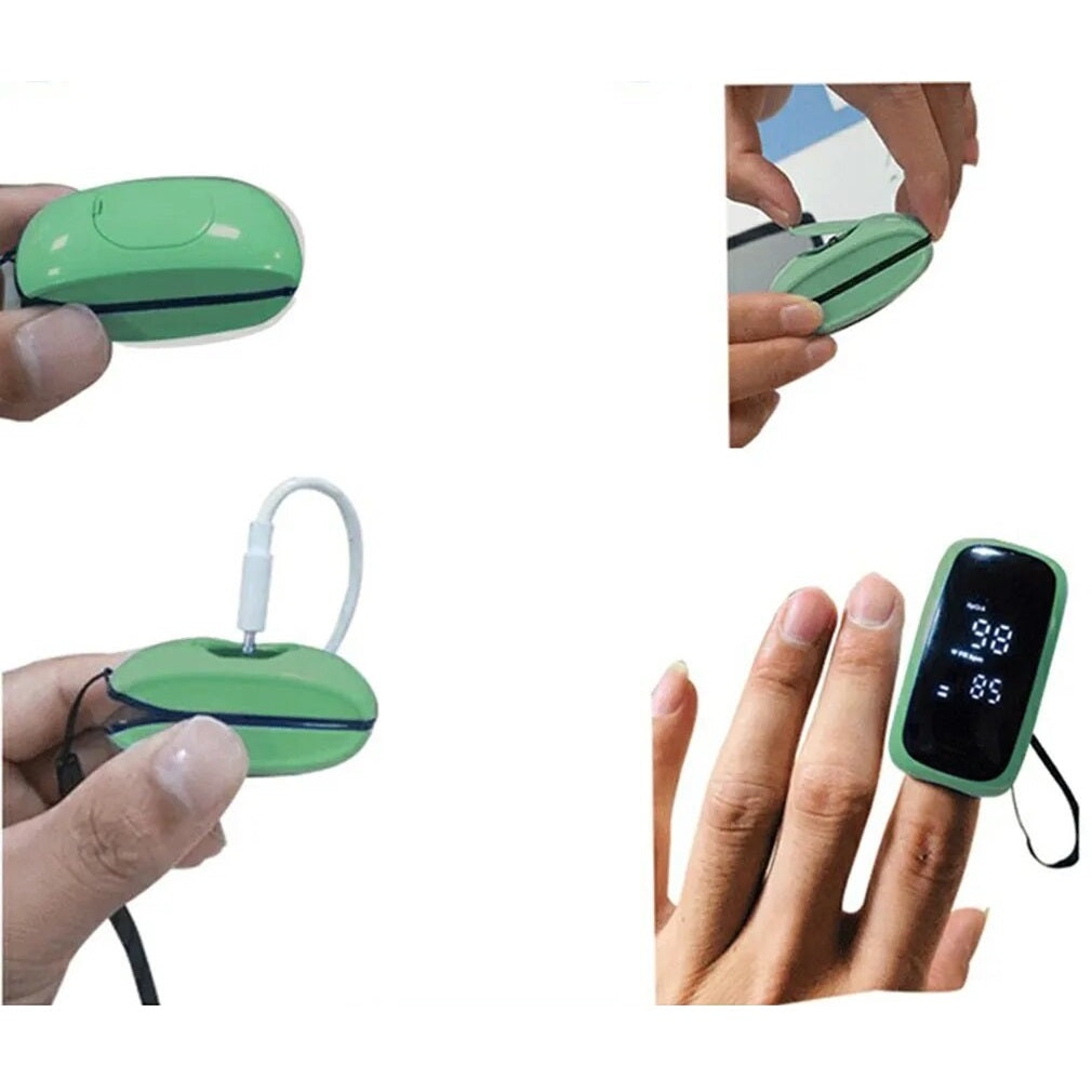 Professionelles Pulsoximeter / Fingersättigungsmessgerät mit LED-Bildschirm, wiederaufladbar über USB