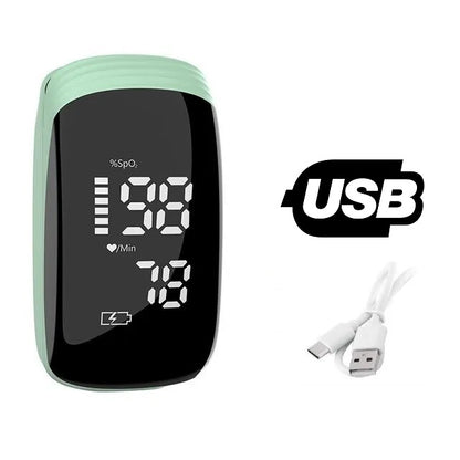 Professionelles Pulsoximeter / Fingersättigungsmessgerät mit LED-Bildschirm, wiederaufladbar über USB